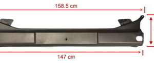 SCANIA CENTRE BUMPER (H 37cm) MS110372 - NEW AFTERMARKET
