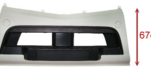MERCEDES CENTRAL BUMPER ASSY MS130222 - NEW AFTERMARKET