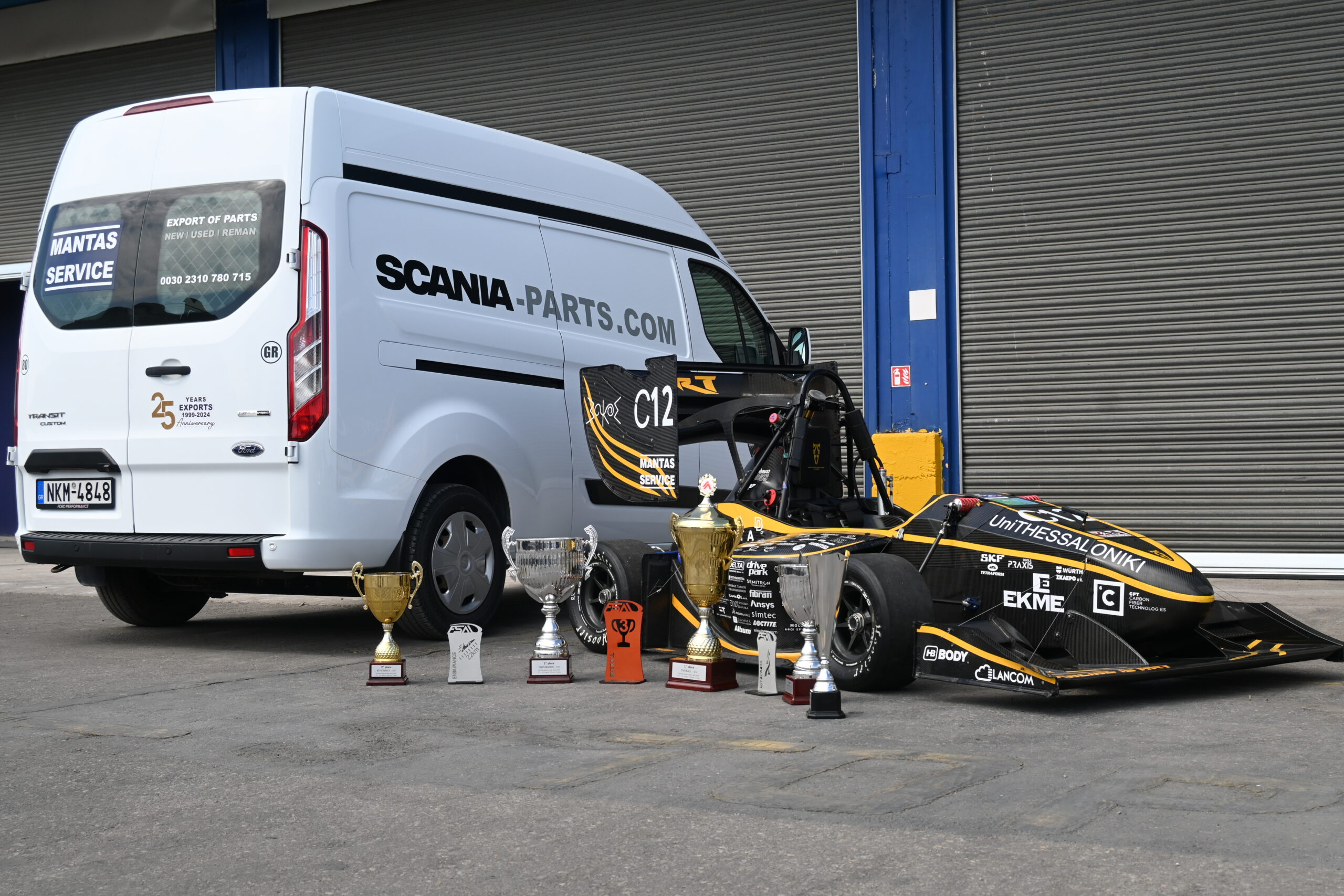 MANTAS SERVICE Sponsorship 2025 - Aristotle University www.aristotleracing.gr. We wish them every success in its competitions