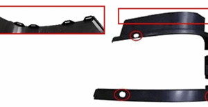 SCANIA HEADLAMP COVER W/CLEANING SYSTEM (3 HOLES)